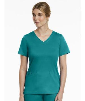 Matrix Curved Mock Wrap Top - Uniforms and Workwear NZ - Ticketwearconz