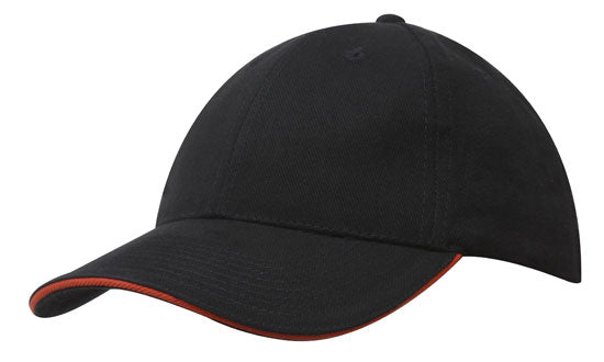 Brushed Heavy Cotton with Sandwich Trim Cap