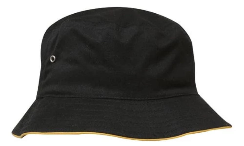 Brushed Sports Twill Bucket Hat - Uniforms and Workwear NZ - Ticketwearconz