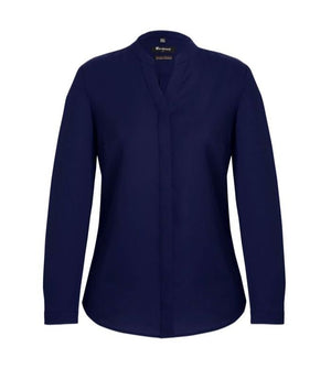 Womens Juliette Plain Long Sleeve Blouse - Uniforms and Workwear NZ - Ticketwearconz