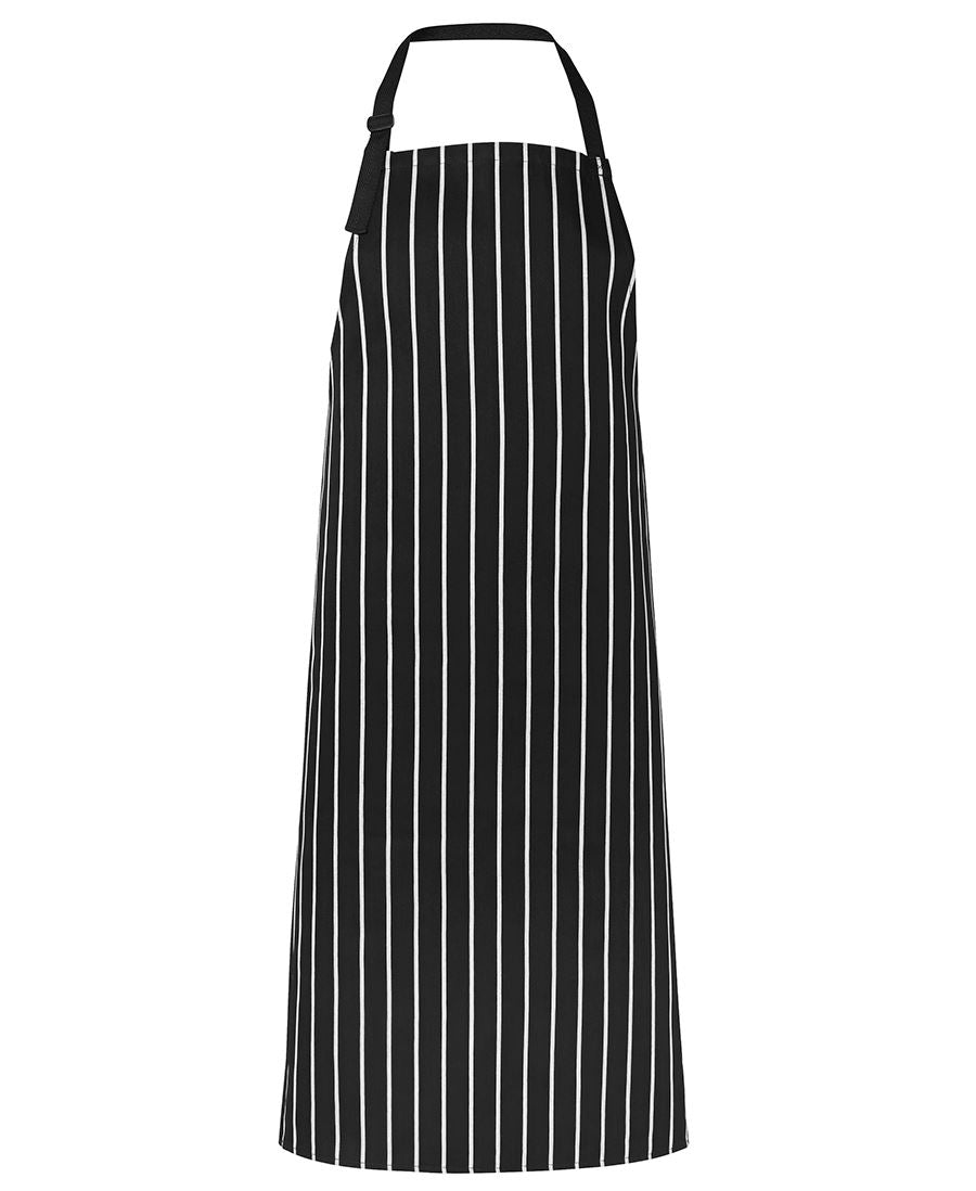 aprons-nz-apron-5bsnp-stripe-full-bib-cafe-kitchen-chef-black-navy