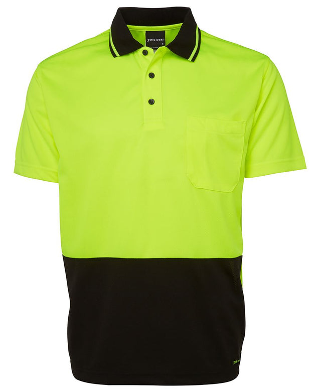 Adults Hi Vis, Non Cuff, Traditional Polo - 6HVNC