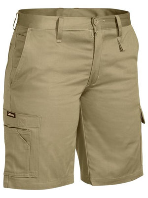 Bilsey Womens Drill Light Weight Utility Uniform Shorts. Khaki