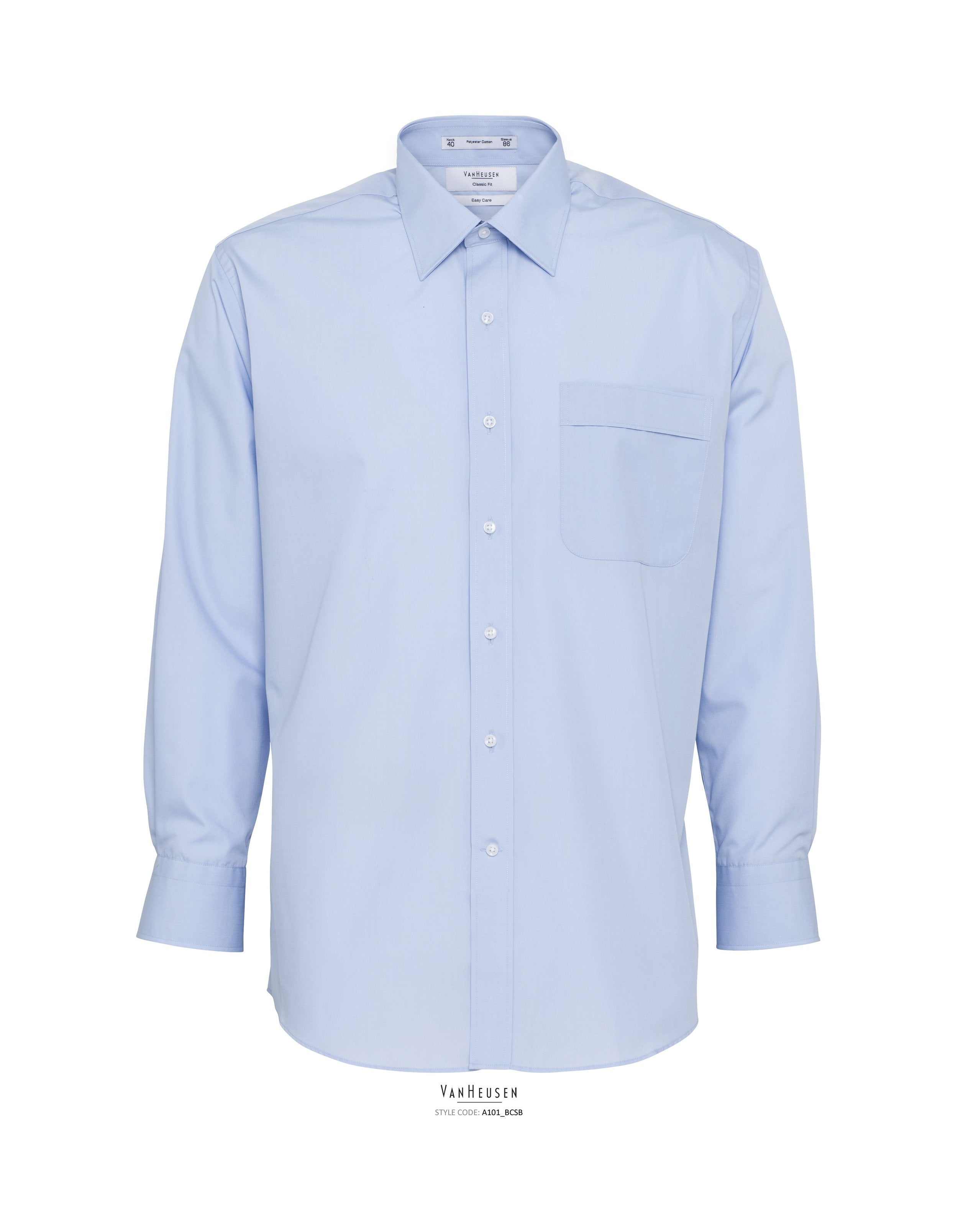 van heusen mens long sleeve shirts-a101