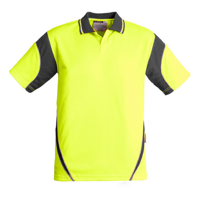 Mens Hi Vis Aztec Polo - Uniforms and Workwear NZ - Ticketwearconz