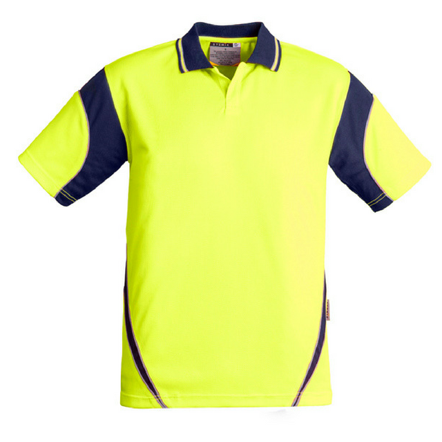 Mens Hi Vis Aztec Polo - Uniforms and Workwear NZ - Ticketwearconz