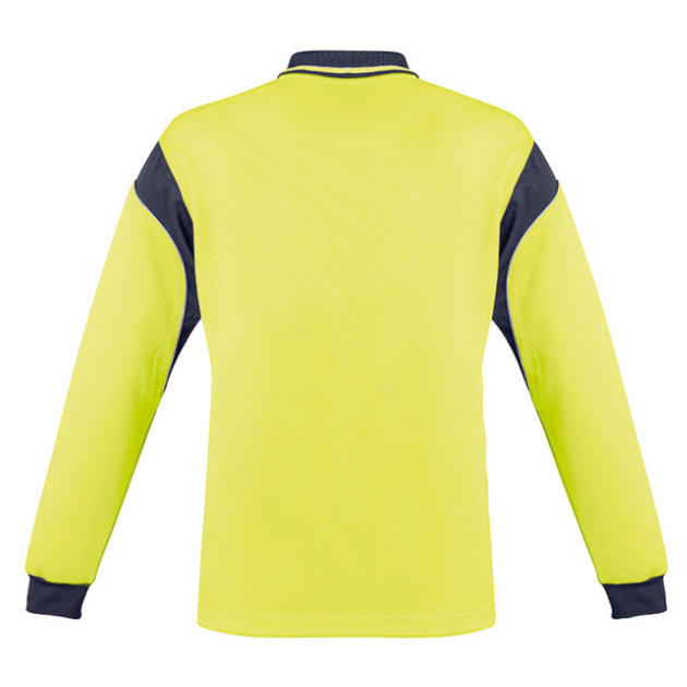 Mens Hi Vis Aztec L/S Polo - Uniforms and Workwear NZ - Ticketwearconz