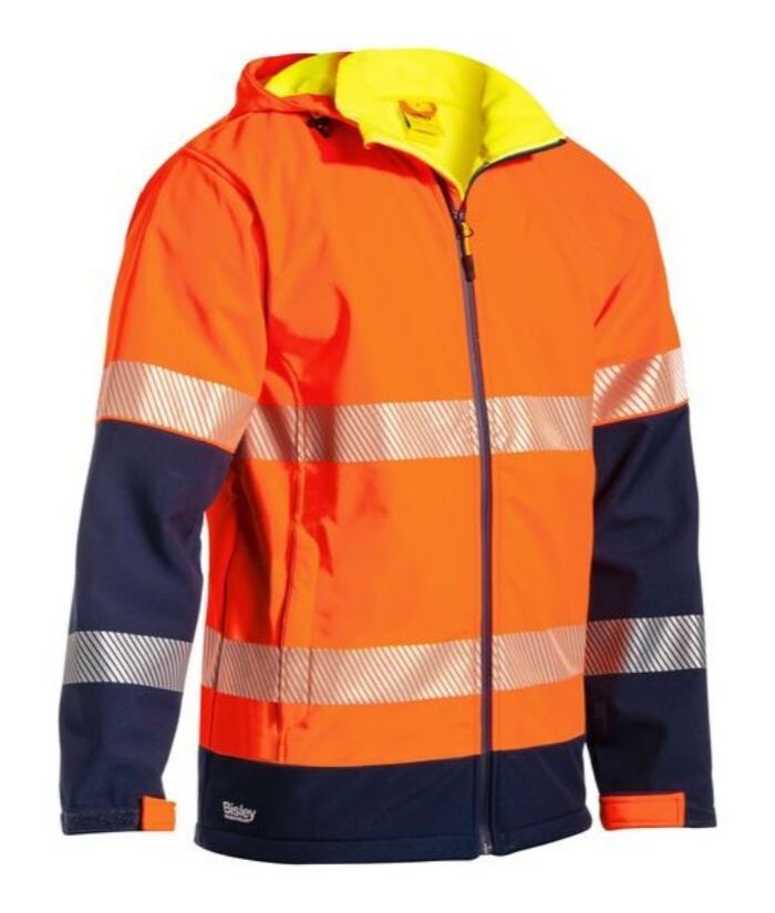 Taped Two Tone, Hi Vis, Ripstop Softshell Jacket - Uniforms and Workwear NZ - Ticketwearconz