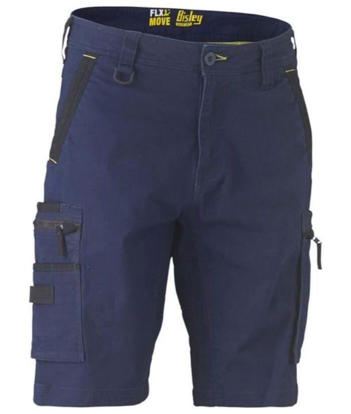 Flex & Move Stretch Utility Zip Cargo Short - Uniforms and Workwear NZ - Ticketwearconz