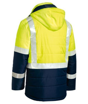 Taped Hi Vis Puffer Jacket - Uniforms and Workwear NZ - Ticketwearconz