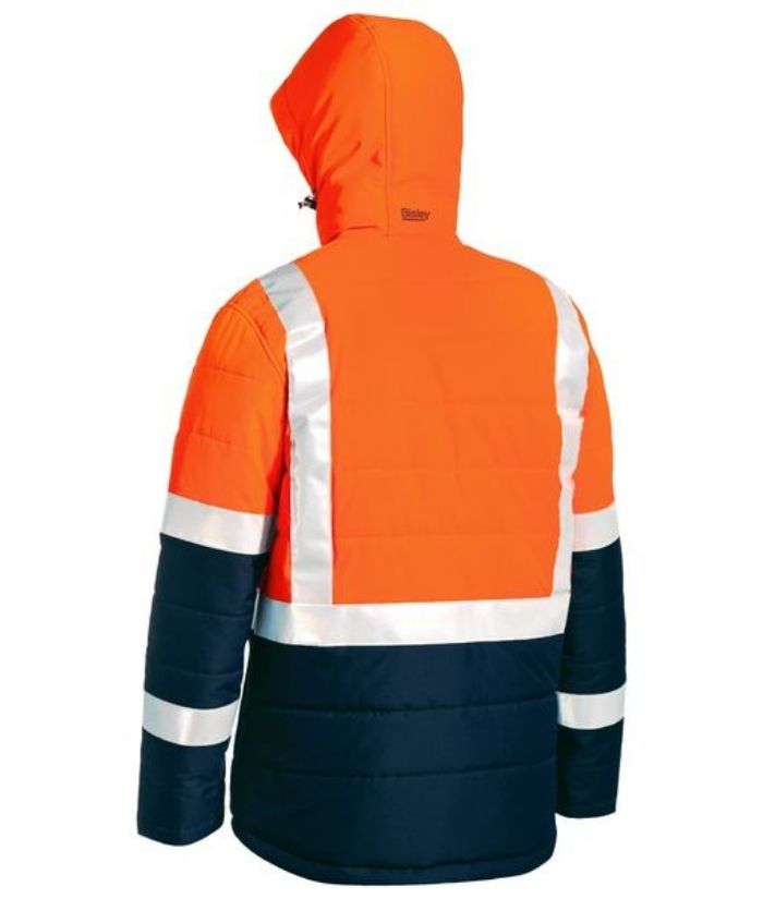 Taped Hi Vis Puffer Jacket - Uniforms and Workwear NZ - Ticketwearconz