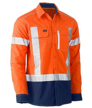 Flex-&-Move-Two-Tone-Hi-Vis-Stretch-Utility-Shirt-bs6177xt-bisley