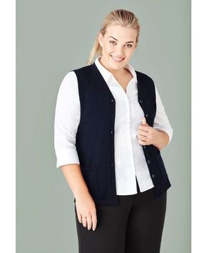 womens-bizcare-button-front-knit-vest-CK961LV