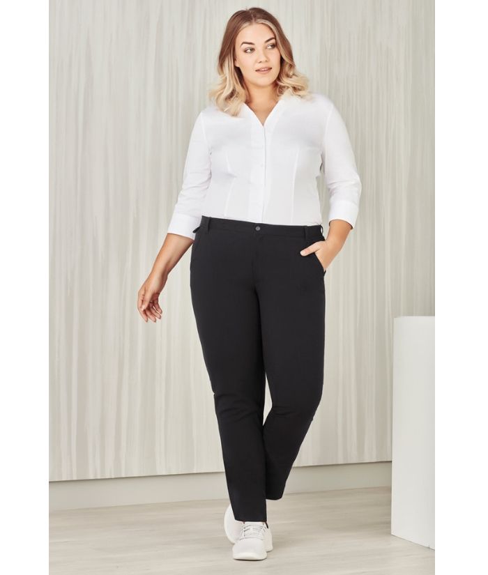 Womens Comfort Waist Slim Leg Pant - Uniforms and Workwear NZ - Ticketwearconz