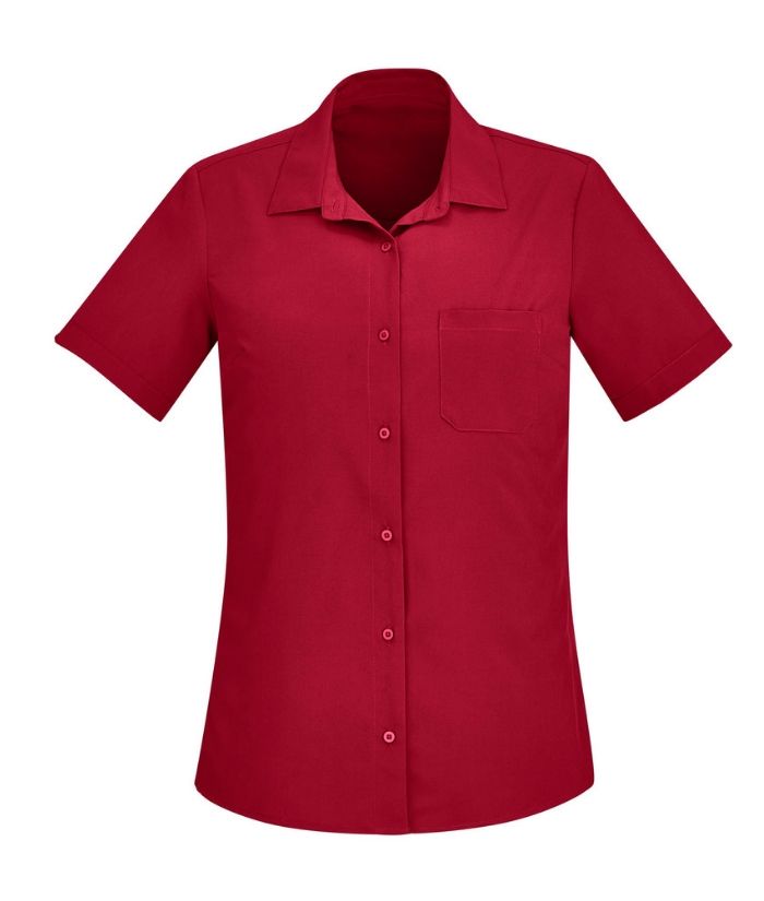 Womens Florence Short Sleeve Shirt - Uniforms and Workwear NZ - Ticketwearconz