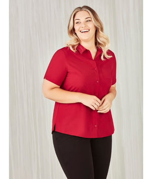 Womens Florence Short Sleeve Shirt - Uniforms and Workwear NZ - Ticketwearconz