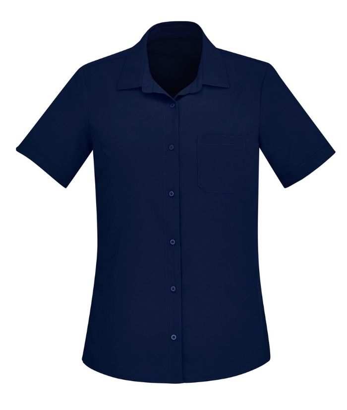 Womens Florence Short Sleeve Shirt - Uniforms and Workwear NZ - Ticketwearconz