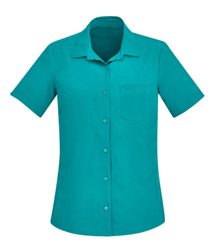 Womens Florence Short Sleeve Shirt - Uniforms and Workwear NZ - Ticketwearconz