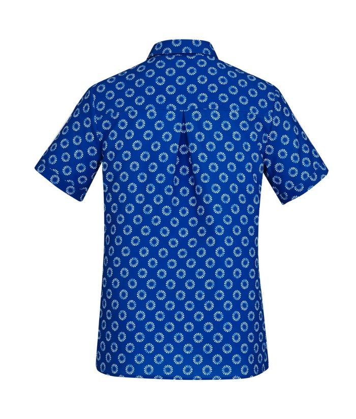 Womens Florence Easy Stretch Daisy Print Shirt - Uniforms and Workwear NZ - Ticketwearconz