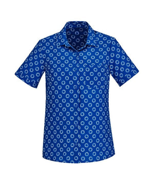 Womens Florence Easy Stretch Daisy Print Shirt - Uniforms and Workwear NZ - Ticketwearconz