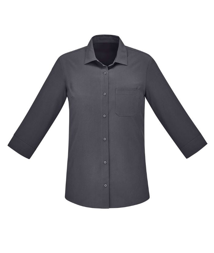 Womens Easy Stretch Florence 3/4 Sleeve Shirt - Uniforms and Workwear NZ - Ticketwearconz