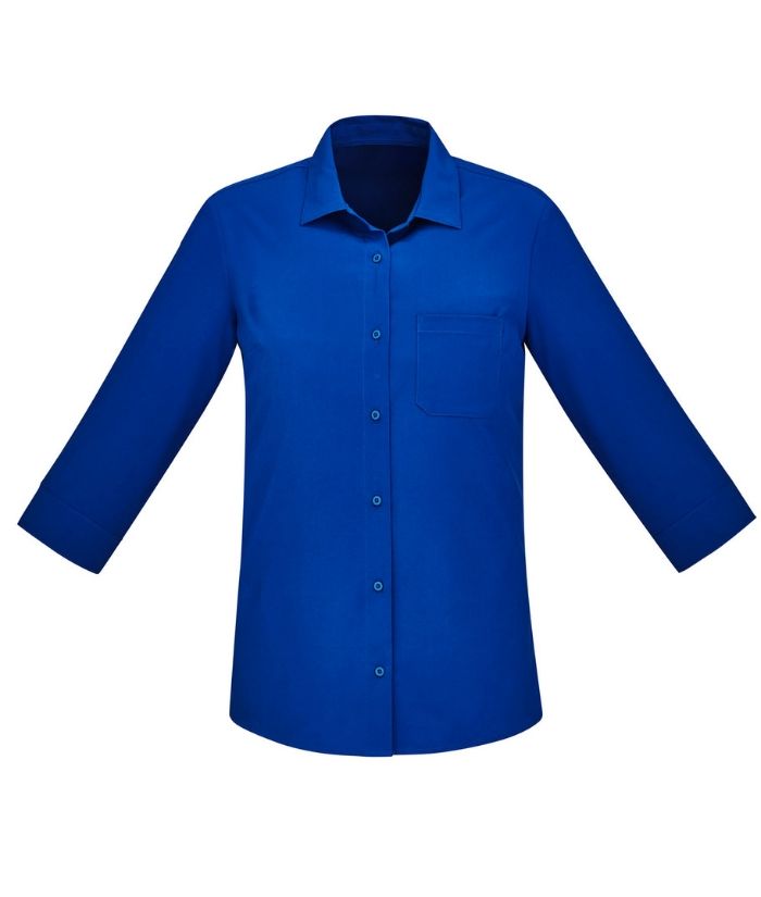 Womens Easy Stretch Florence 3/4 Sleeve Shirt - Uniforms and Workwear NZ - Ticketwearconz