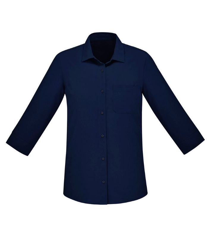 Womens Easy Stretch Florence 3/4 Sleeve Shirt - Uniforms and Workwear NZ - Ticketwearconz