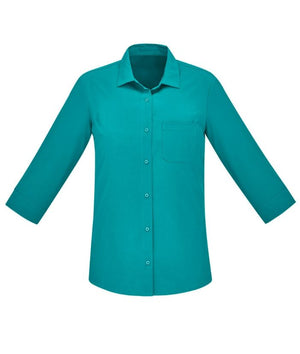 Womens Easy Stretch Florence 3/4 Sleeve Shirt - Uniforms and Workwear NZ - Ticketwearconz