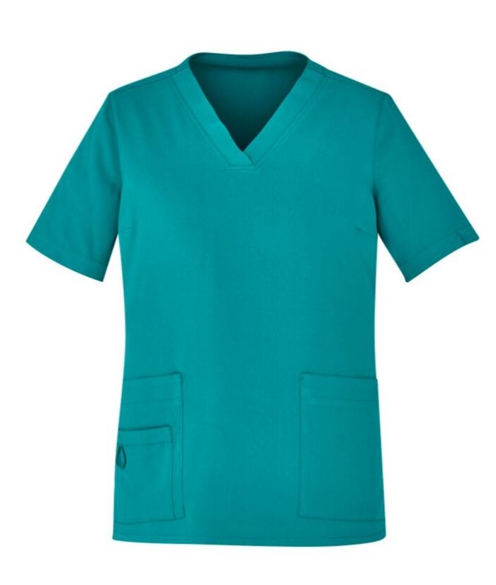 Womens Avery Easy Fit V-Neck Scrub Top - Uniforms and Workwear NZ - Ticketwearconz