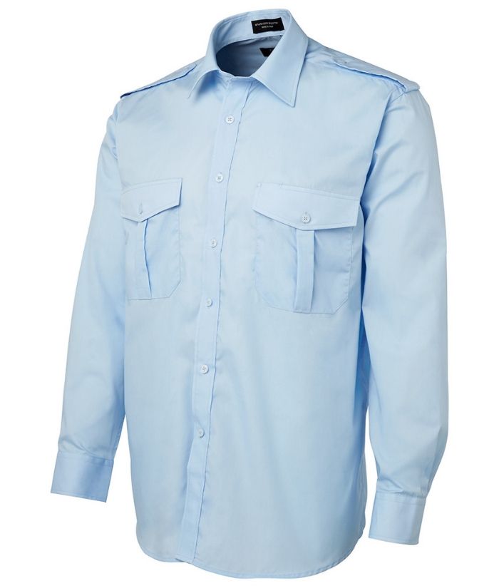 Epaulette Shirt Long Sleeve - Uniforms and Workwear NZ - Ticketwearconz