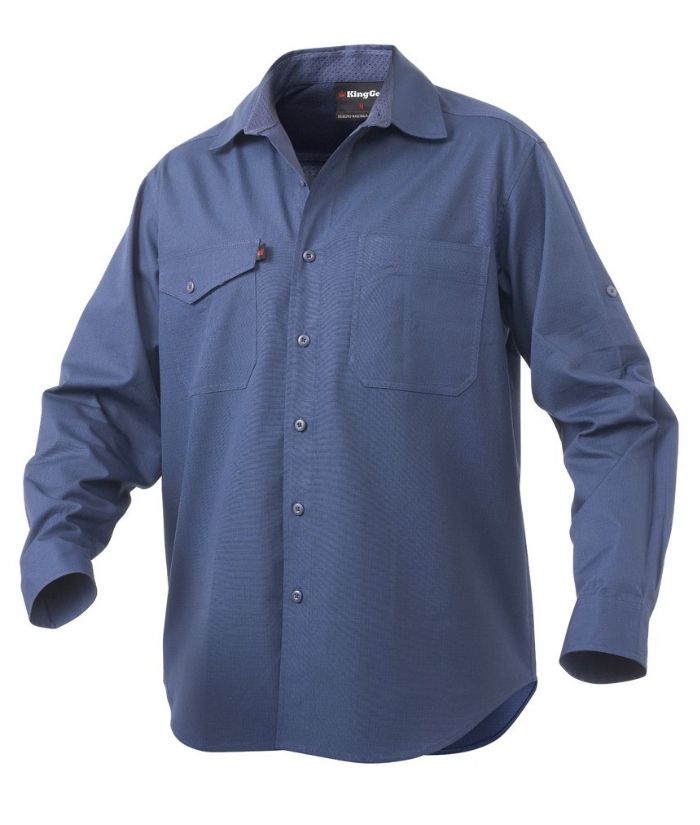 Workcool 2, Long Sleeve Shirt - Uniforms and Workwear NZ - Ticketwearconz