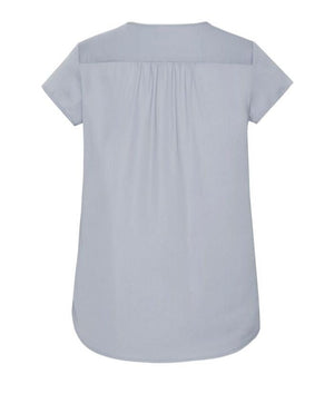 Womens Kayla V-neck Pleat Blouse - Uniforms and Workwear NZ - Ticketwearconz