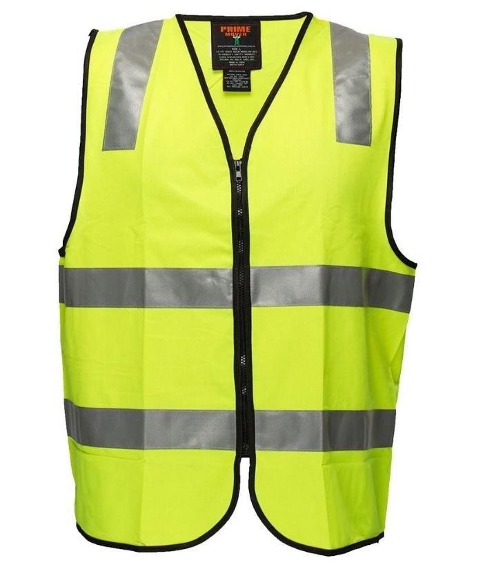 Hi Vis D/N Security Zip Vest - Uniforms and Workwear NZ - Ticketwearconz