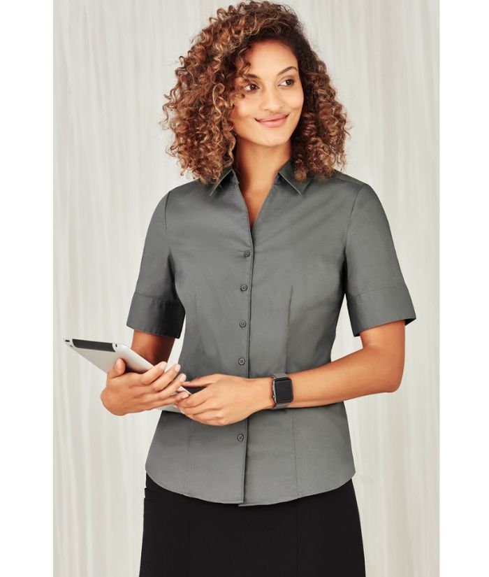 Ladies Monaco Short Sleeve Shirt - Uniforms and Workwear NZ - Ticketwearconz