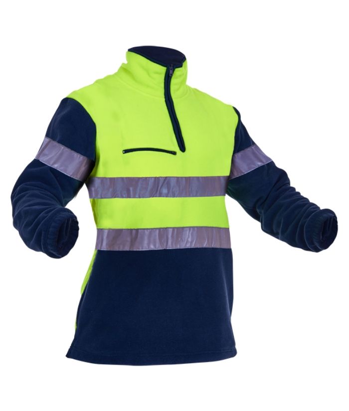 Hi-Vis-D/D-Hoop-Tape-1/2-Zip-Polar-Fleece-pcf1013