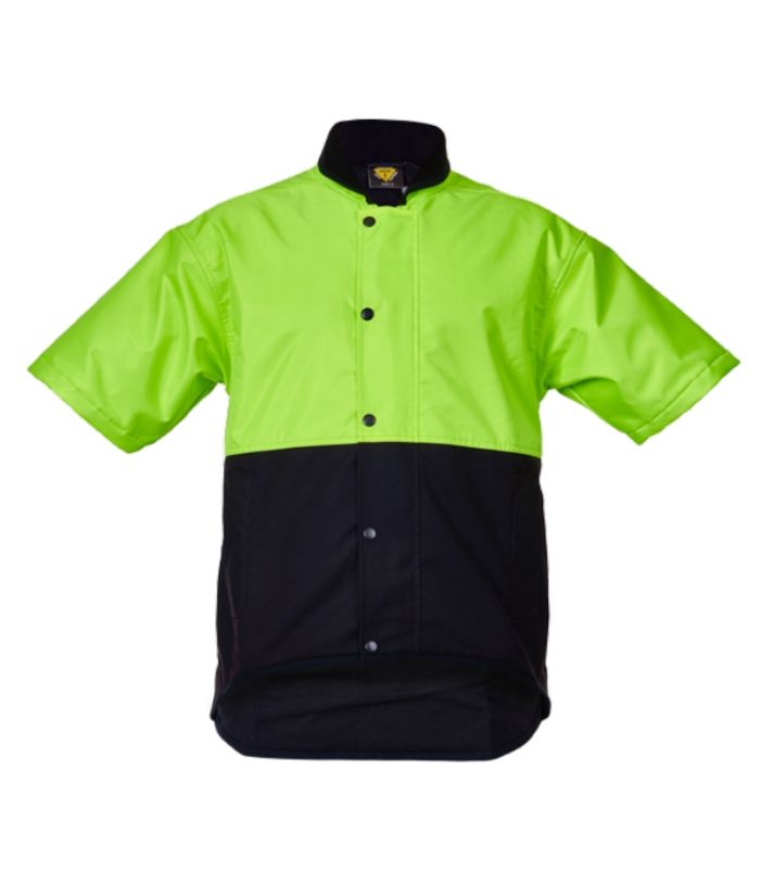 Oilskin Day Only, Short Sleeve, Fleece Lined Vest - Uniforms and Workwear NZ - Ticketwearconz