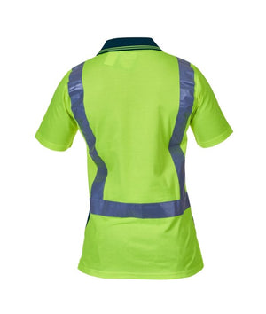 Hi Vis Day/Night Cotton Backed Polo - Uniforms and Workwear NZ - Ticketwearconz