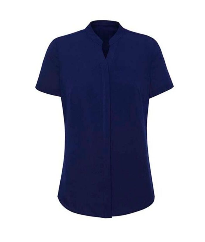 Womens Juliette Short Sleeve Blouse - Uniforms and Workwear NZ - Ticketwearconz