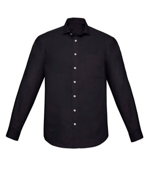 Mens Charlie Classic Fit, Long Sleeve Chambray Shirt - Uniforms and Workwear NZ - Ticketwearconz