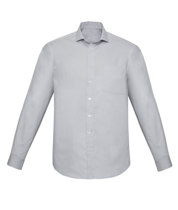 Mens Charlie Classic Fit, Long Sleeve Chambray Shirt - Uniforms and Workwear NZ - Ticketwearconz