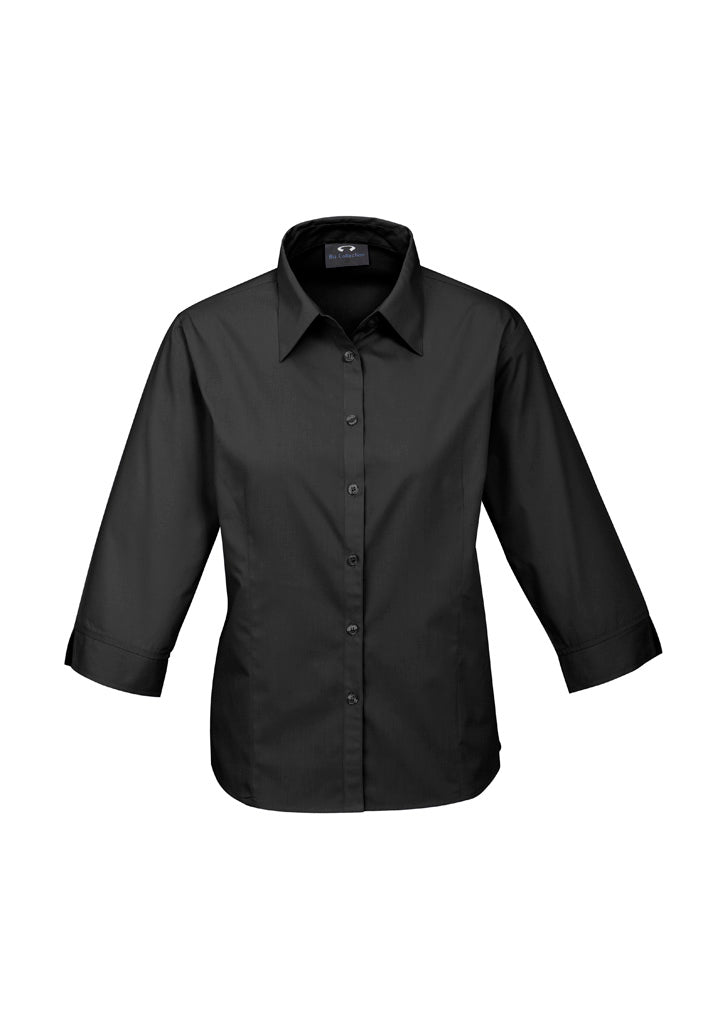 Ladies Base 3/4 Sleeve Shirt - Uniforms and Workwear NZ - Ticketwearconz