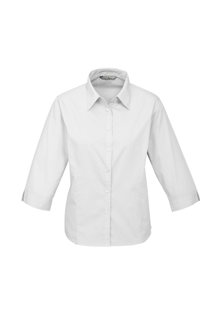 Ladies Base 3/4 Sleeve Shirt - Uniforms and Workwear NZ - Ticketwearconz