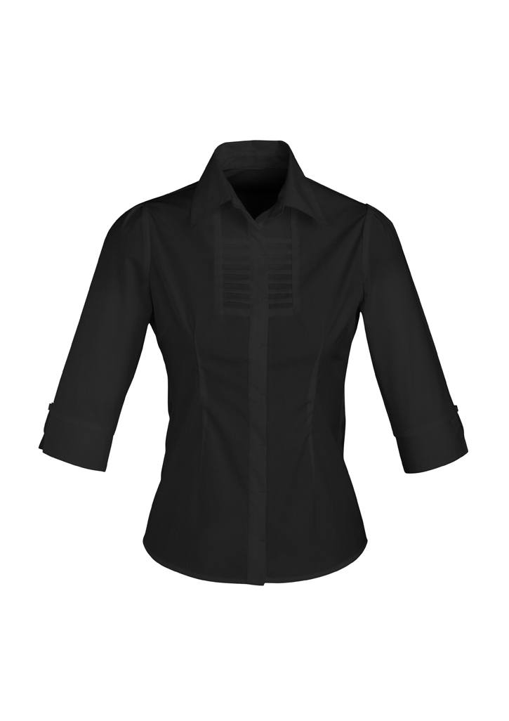 Ladies Berlin 3/4 Sleeve Shirt - Uniforms and Workwear NZ - Ticketwearconz