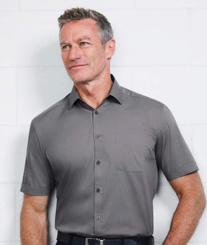 S770Ms-mens-monaco-short-sleeve-shirt-biz-collection-platinum-grey