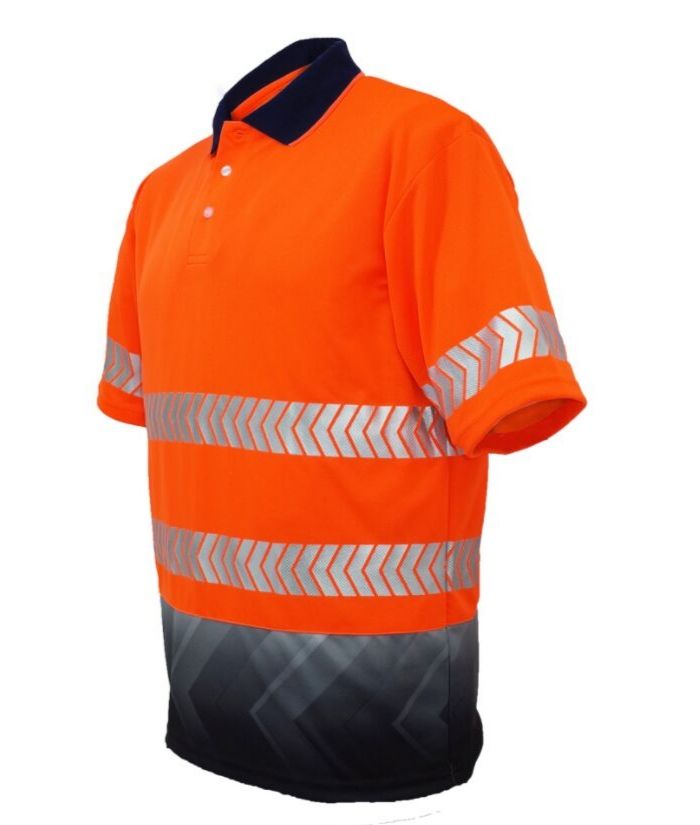 Hi Vis Sublimated Reflective Polo - Uniforms and Workwear NZ - Ticketwearconz