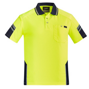 Mens Reinforced Hi Vis Squad S/S Polo-zh465-syzmik-scaffolders