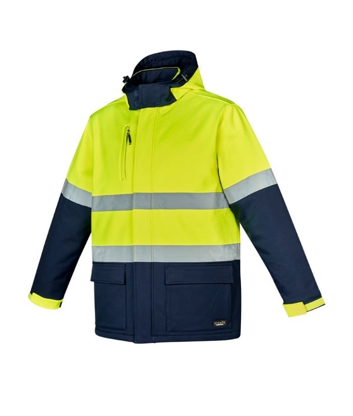 Unisex Hi Vis Antartic Softshell Taped Jacket - Uniforms and Workwear NZ - Ticketwearconz