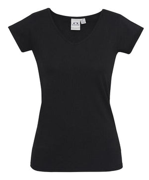 t-shirt-tee-hospitality-cafe-restaurant-longer-length-black-v-neck