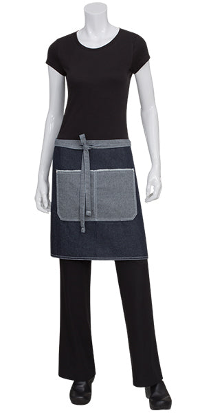 Bronx 1/2 Waist Denim Apron - Uniforms and Workwear NZ - Ticketwearconz