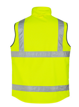 Mens Hi Vis Lightweight Fleece Lined Vest - Uniforms and Workwear NZ - Ticketwearconz